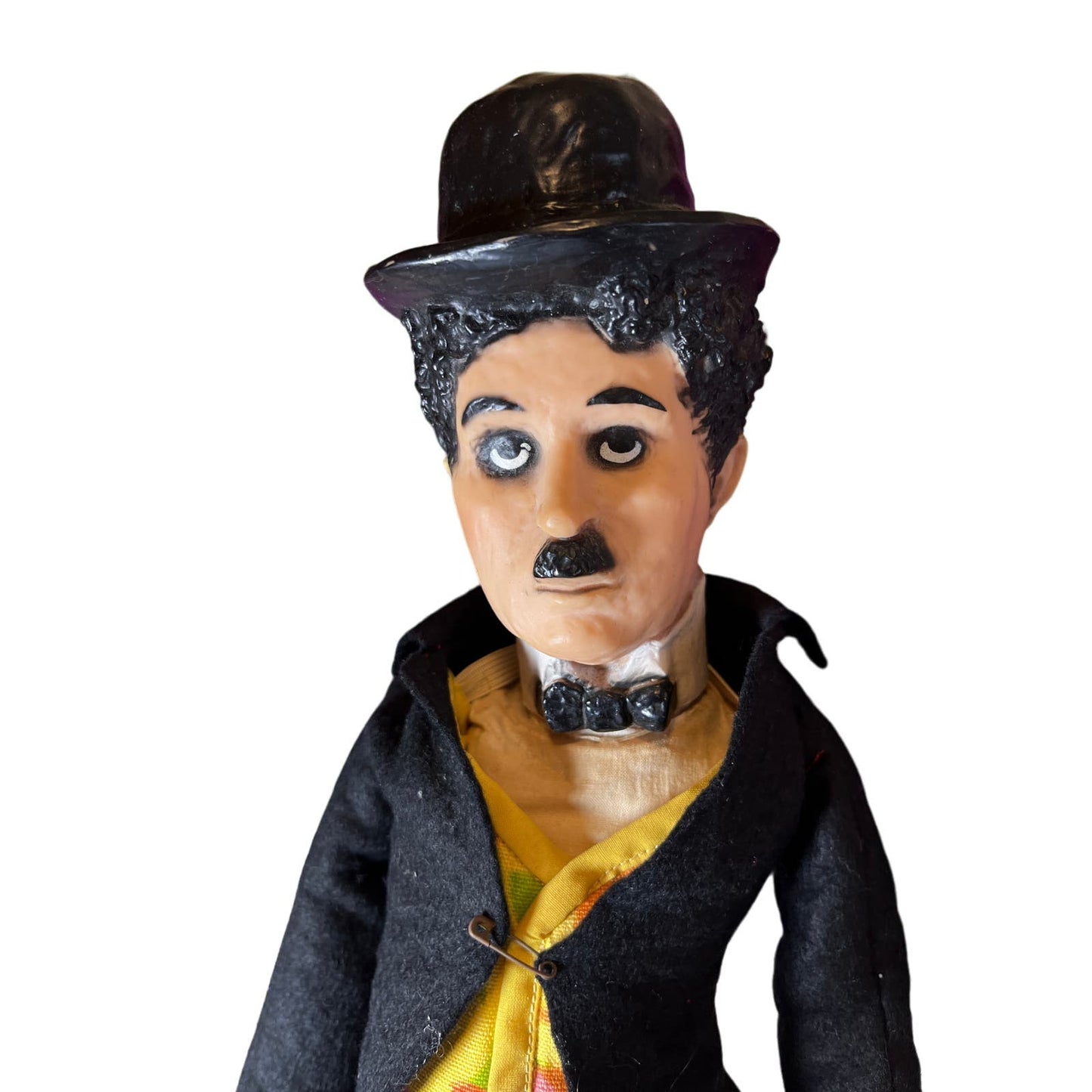 1972 Milton Bradley Charlie Chaplin Vinyl Doll, Top Hat & Cane- Stand Included Aphrodite Rose