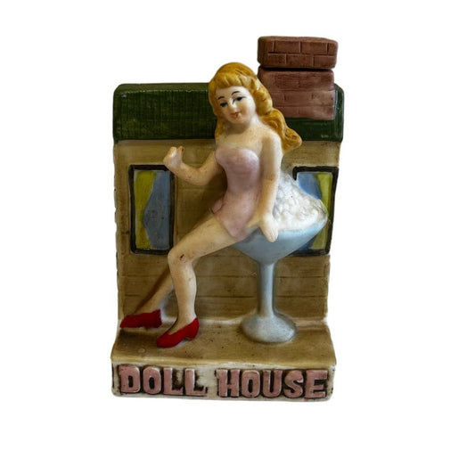 Vintage 1981 Dugs Decanter Nevada Brothel Doll House EMPTY - Yesterdays Collective