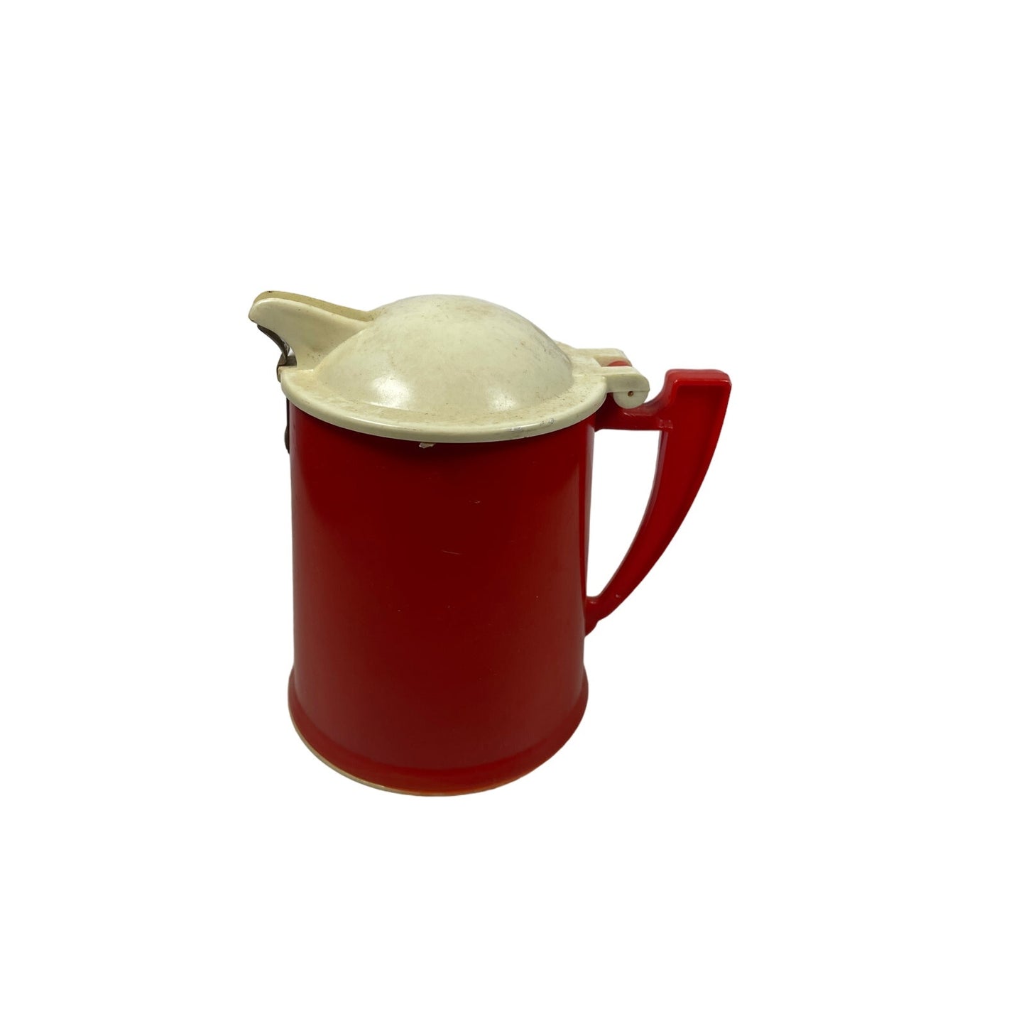 Rare Vintage Red Plastic Evaporated Milk Pitcher Dispenser - Yesterdays Collective