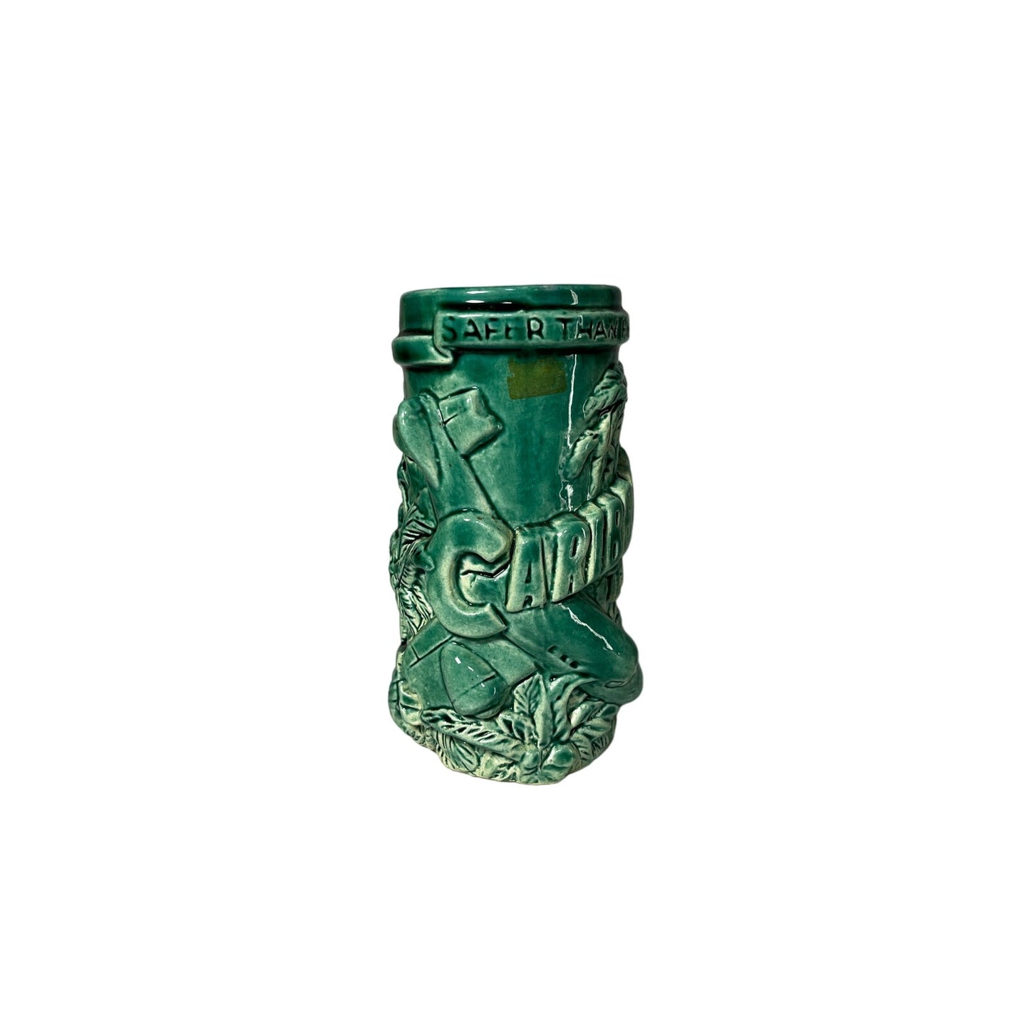 Rare Vintage 1980s/1990s "Caribbean Zone" Tiki Mug - Yesterdays Collective