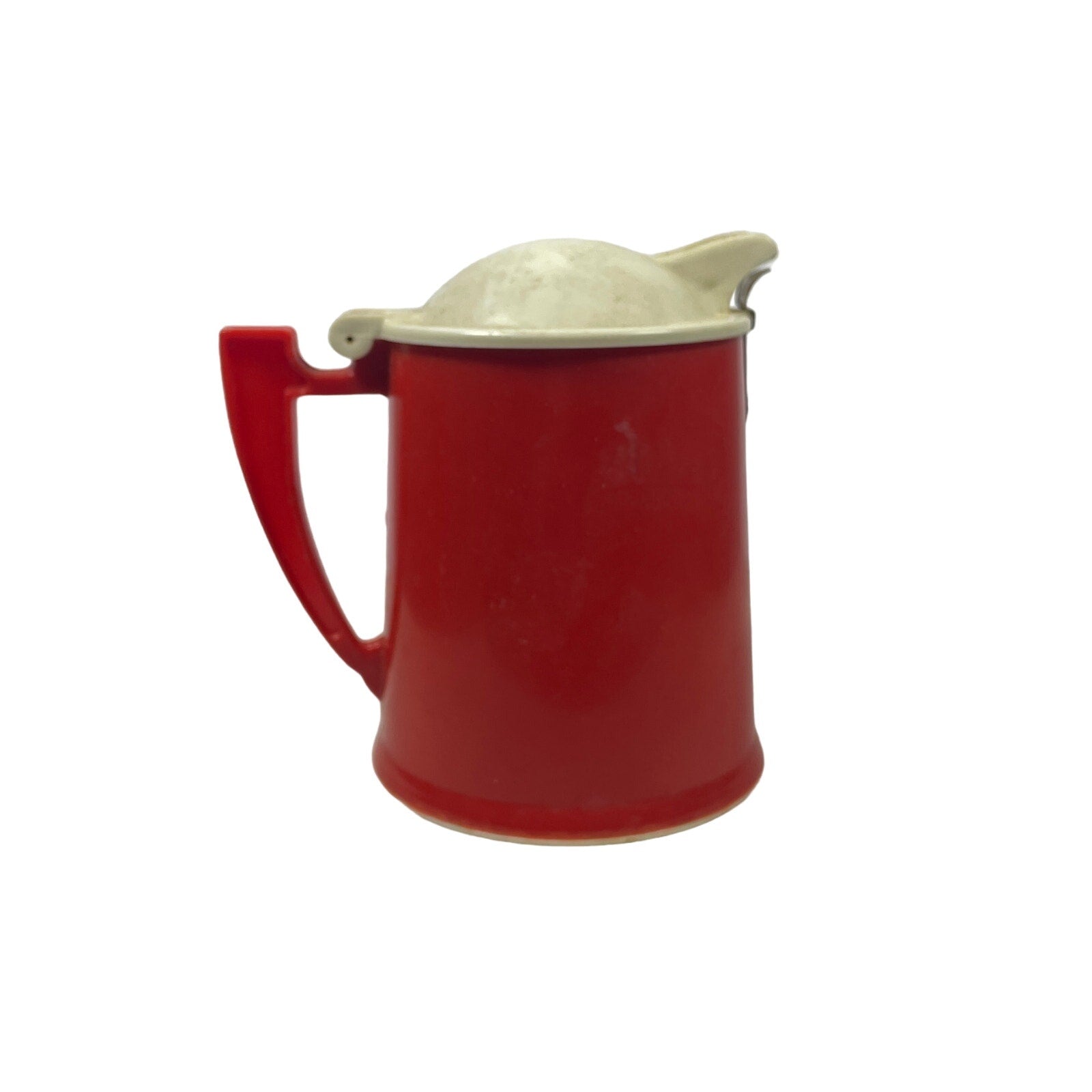 Rare Vintage Red Plastic Evaporated Milk Pitcher Dispenser - Yesterdays Collective