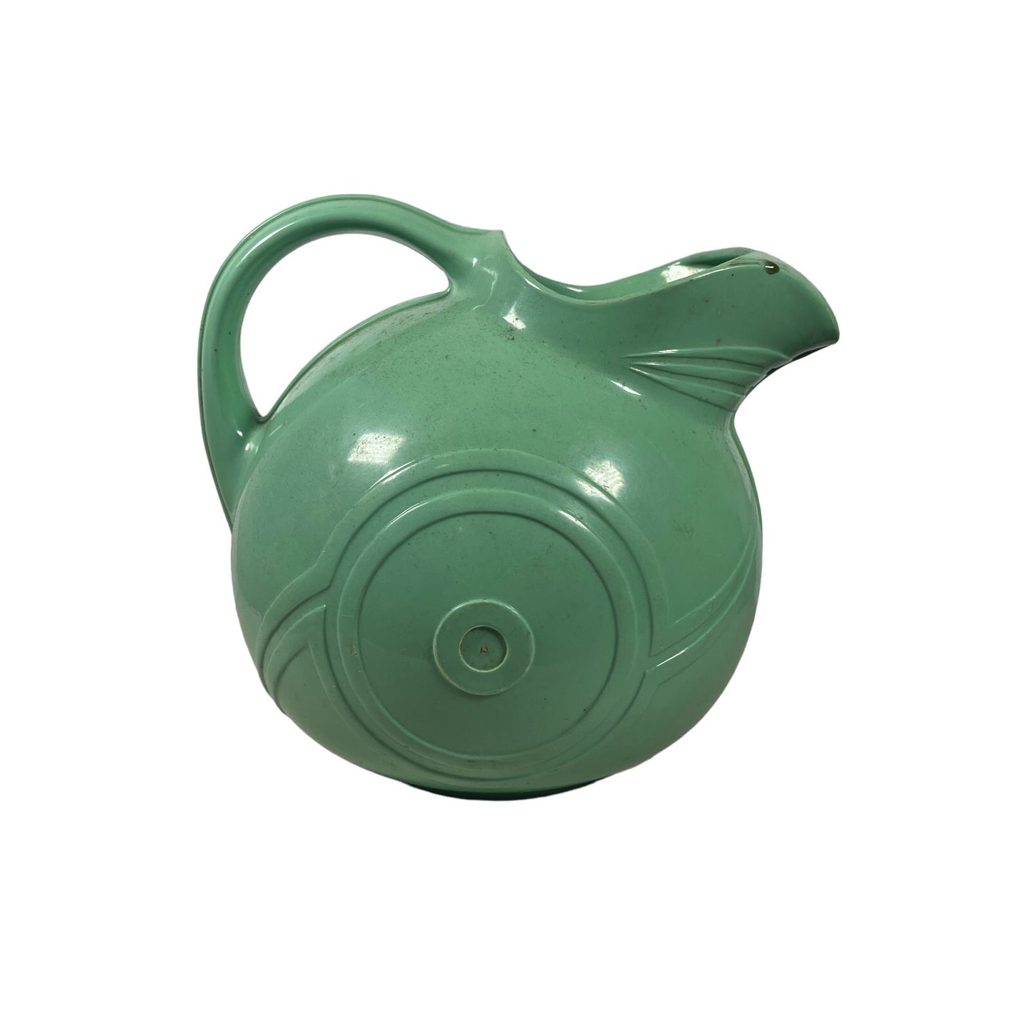 Art Deco Bolta Mint Green Plastic Tilt Ball Water Pitcher - Yesterdays Collective