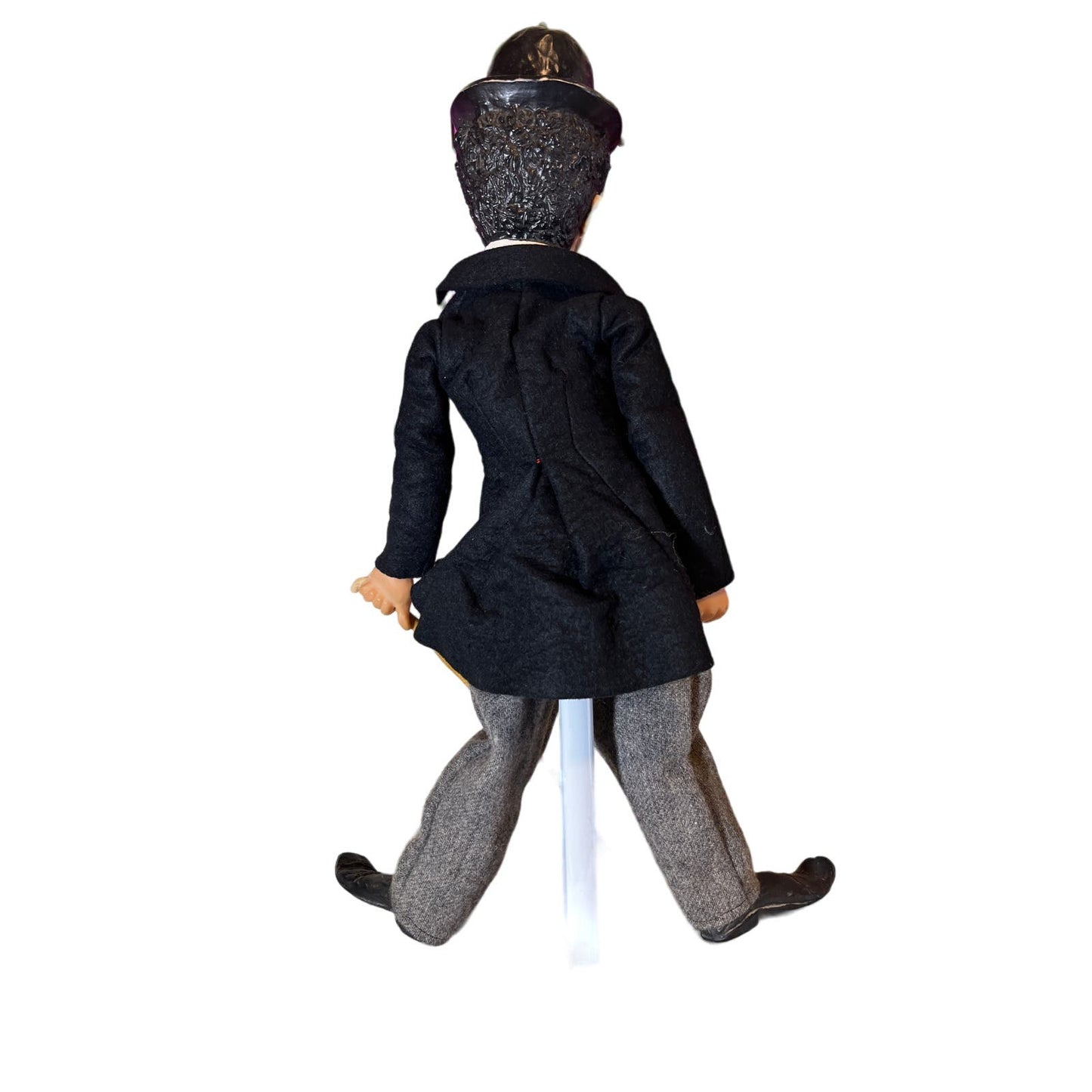 1972 Milton Bradley Charlie Chaplin Vinyl Doll, Top Hat & Cane- Stand Included Aphrodite Rose