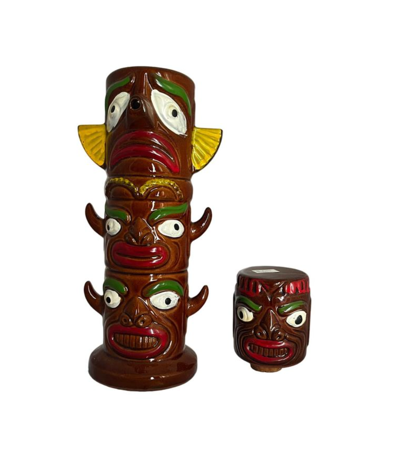 Vintage Tiki Totem Pole Decanter Tiger Willy