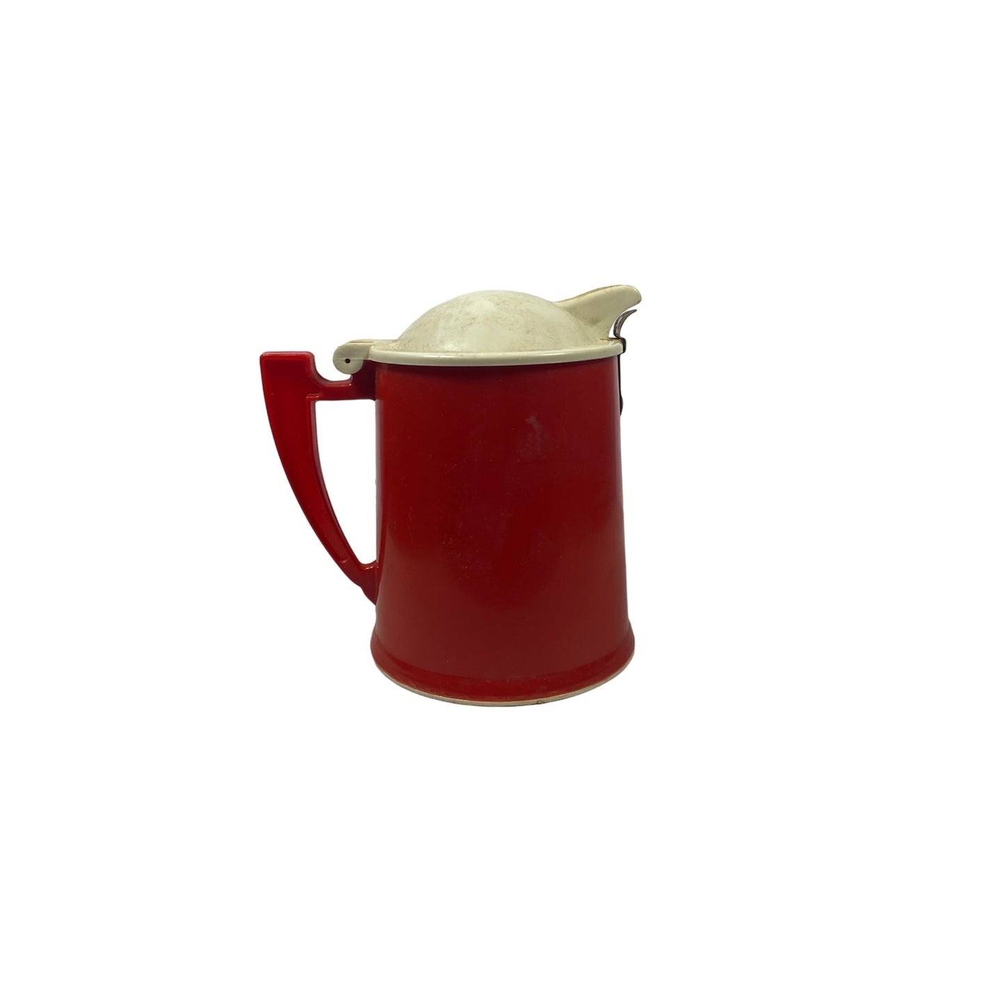 Rare Vintage Red Plastic Evaporated Milk Pitcher Dispenser - Yesterdays Collective