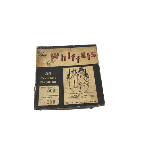 Vintage 1959 The Whiffets Cartoon Cocktail Napkins - Barware Drink Accessories - Yesterdays Collective