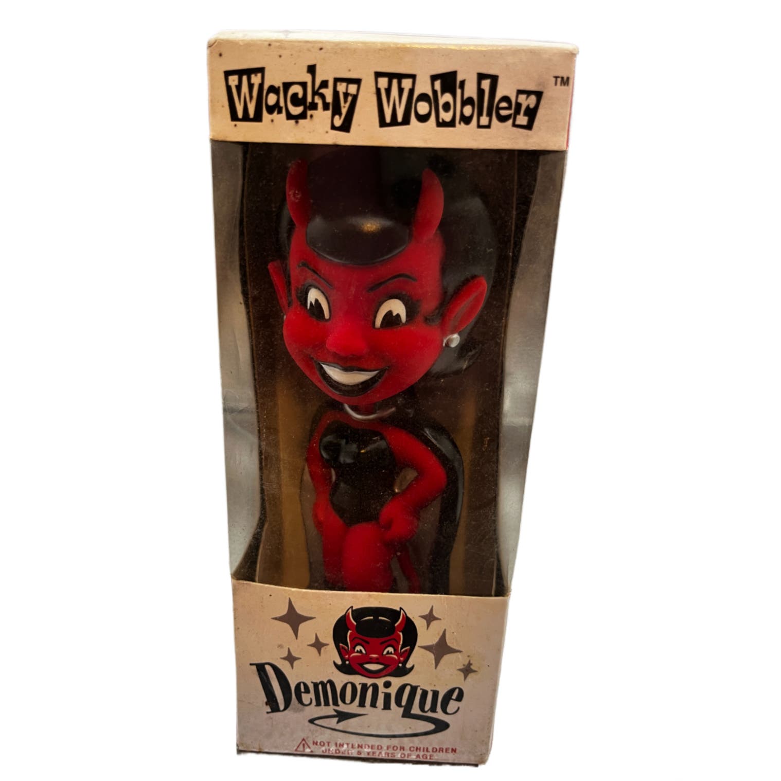 FUNKO Demonique Bobblehead - 2000 Wacky Wobbler Collectible Devil Girl Tiger Willy