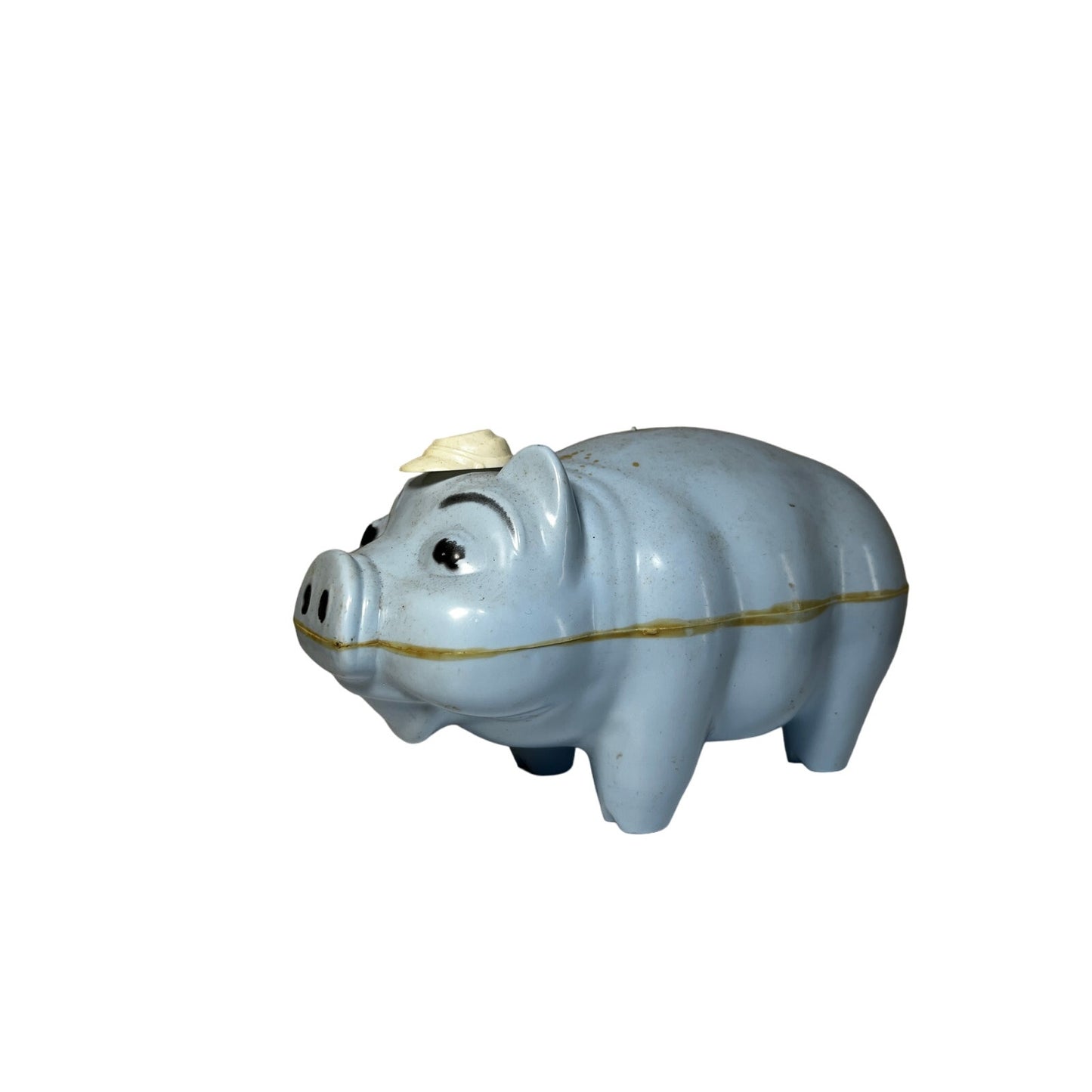 Vintage Westland Hard Plastic Piggy Bank with Tipping Hat - Yesterdays Collective