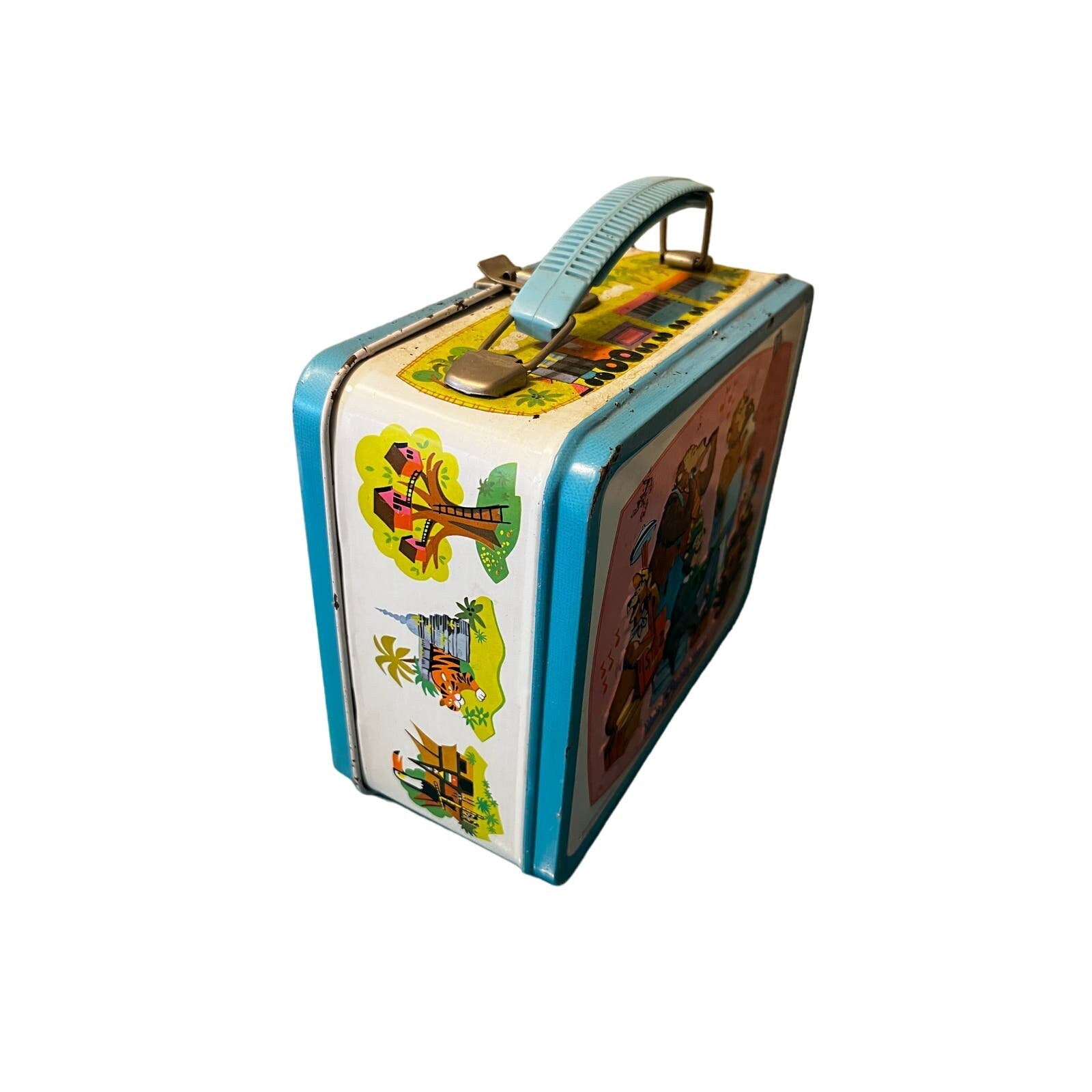 1970s Walt Disney 50 Years Commemorative Metal Lunch Box by Aladdin Yesterdays Collective